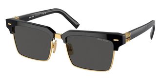 Miu Miu Dark Grey Square Ladies Sunglasses MU 10ZS 1AB5S0 54