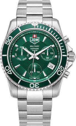 JDM Military Sierra Chrono Green Dial Mens Watch JDM-WG019-04