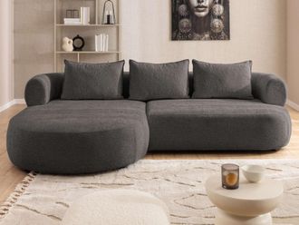 HOME AFFAIRE Ecksofa »LUSSAC L-Form Design-Sofa mit Zierkissen, Masse B/T/H: 257/159/78 cm« hoher Sitzkomfort und modernes Design, Sofa ohne Bettfunktion