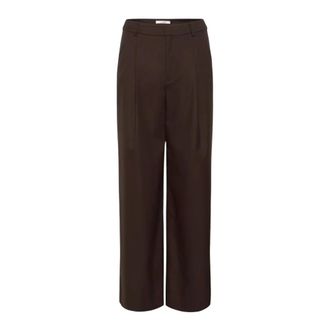 Gestuz Paula Wide Pant - Dames - Broeken - Bruin - Maat: XS Leer