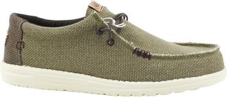 Hey Dude Wally Braided - Heren - Veterschoenen - Groen - 44 EU - Schoenen