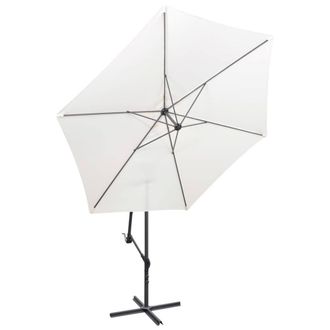 Berkfield Home Cantilever Umbrella 3 m Sand White