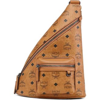 MCM Aren Sling in Visetos in Brown at Nordstrom