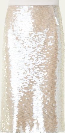 Akris Sequined Pencil Skirt