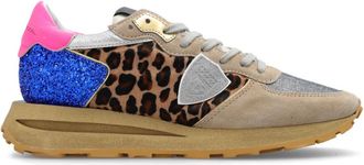 Philippe Model Tropez Hoge Sneakers - Dames - Sneakers - Beige - 36 EU - Leer - Schoenen