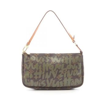Louis Vuitton Pre-owned Pochette Accessoires Monogram Graffiti Handtas - Dames - Pre-owned - Bruin - Maat: ONE Size Leer