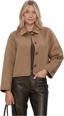 Arma Nicolina Wolmix Jas - Dames - Jassen - Beige - Maat: XL Wol
