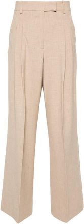 By Malene Birger Cymbaria high-waist palazzo pants - women - Polyester/Elastane/Viscose - 38 - Neutrals