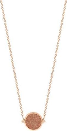Ginette NY Mini Ever Necklace in Gold Sandstone at Nordstrom, Size Small