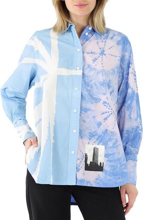 Proenza Schouler Ladies Multicolor Tie Dye Shirting, Brand Size 2