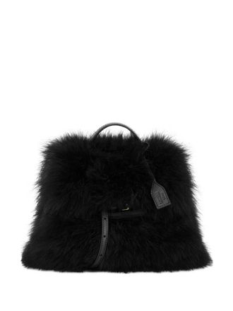 Moschino faux-fur tote bag - Black