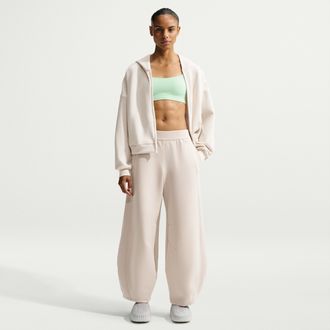 Nike Womens 24.7 ImpossiblySoft High-Waisted Wide-Leg Pants in Brown | IR1932-236