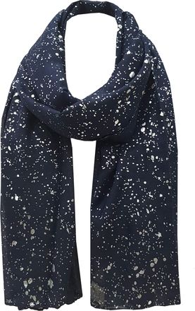 World of Shawls Sparkle Splash Effect Scarf Shawl Wrap (Navy)