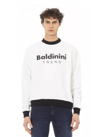 Baldinini White Cotton Men Mens Sweater