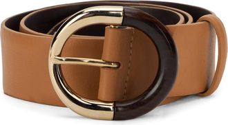 Alberta Ferretti Classic belt with buckle - female - Alberta Ferretti - Belts - Brown - S - Accessories