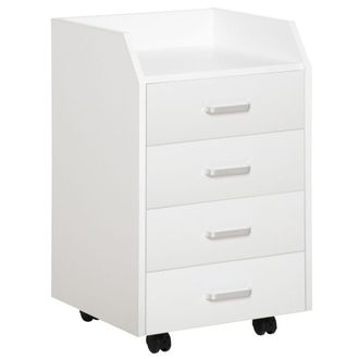 Vinsetto Cajonera de oficina 40x36x65 cm blanco
