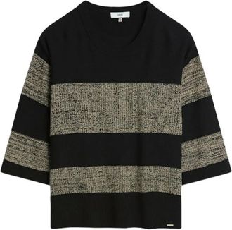 Cinque Cinque, Dames, Truien, Zwart, Maat: S Katoen