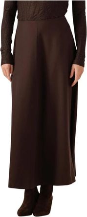 Copenhagen Muse Cmtailor-Skirt - Dames - Maxi Rokken - Bruin - XS - Polyester - Rokken