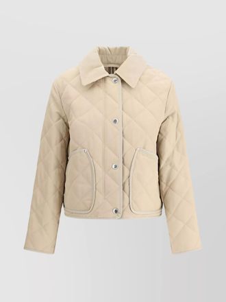 Burberry corduroy collar cotton jacket