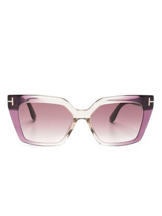 Tom Ford Eyewear square-frame ombr&eacute;-effect sunglasses - Purple