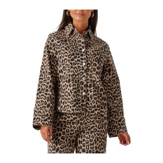 Catwalk Junkie Overhemden, Dames, Veelkleurig, M, Leopard Jacket