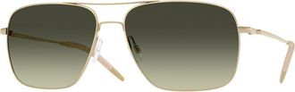 Oliver Peoples OV1150S Clifton 5035BH Mens Sunglasses Gold Size 58