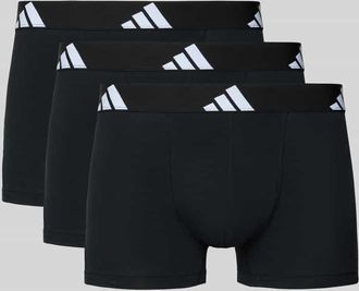 adidas Trunks mit elastischem Logo-Bund im 3er-Pack in Black, Größe XXL