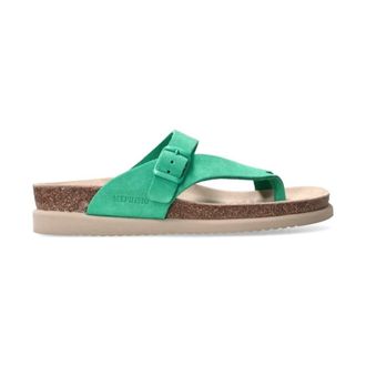 Mephisto Groene Teenslipper Uitverkoop - Dames - Slippers - Groen - 36 EU - Su&egrave;de - Schoenen