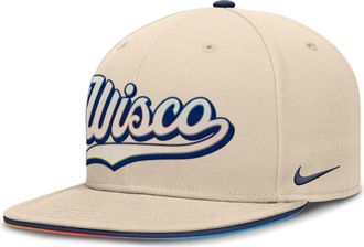 Nike Milwaukee Brewers City Connect True Nike Mens Dri-FIT MLB Fitted Hat in Brown | NB1801YPMZB-1JW