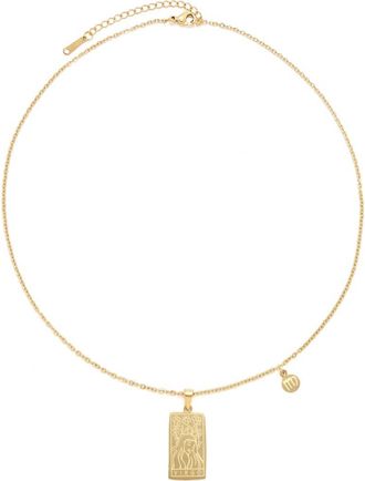 Petit Moments Whats Your Sign Zodiac Pendant Necklace in Gold-Virgo at Nordstrom