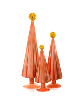 Cody Foster & Co. Set Of 3 Handcrafted Pleated Trees