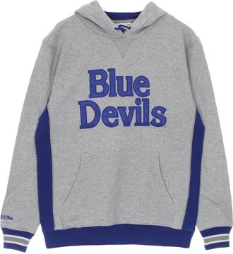 Mitchell & Ness Duke Blue Devils Hoodie - Heren - Hoodies - Grijs - XL - Katoen - Hoodies & sweatvesten