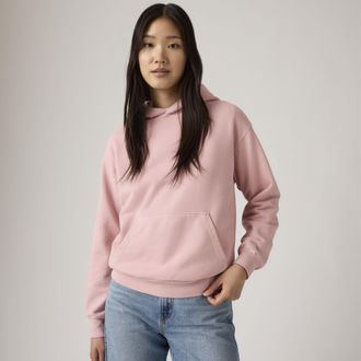 Levi's Heritage Hoodie - Womens - XL - Pink / H225 Garment Dye Zephyr