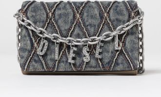 Diesel Borsa Charm-D Diesel in denim trapuntato