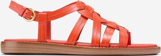 Cole Haan Womens Kami Interwoven Thong Sandals - Orange Size 10.5