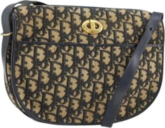 Dior Pre-owned Cross Body Bags, female, Multicolor, Size: ONE SIZE Pre-owned Vintage Canvas Shoulder Bag