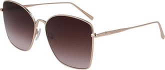Longchamp LO117S 770 Womens Sunglasses Rose-Gold Size 60
