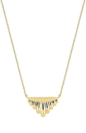 Bony Levy 14k Gold Chevron Pendant Necklace in 14K Yellow Gold at Nordstrom, Size 18