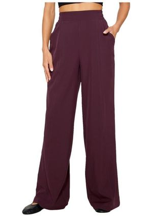 Fabletics Womens Downtown Wide Leg Pant in Oxblood at Nordstrom, Size Xx-Large