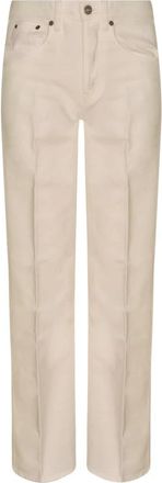 Dondup Stijlvolle Broeken voor Mannen - Dames - Straight fit broeken - Beige - W30 - Broeken