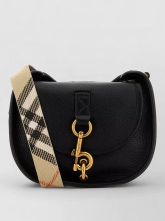 Burberry leather mini messenger b clip crossbody bag