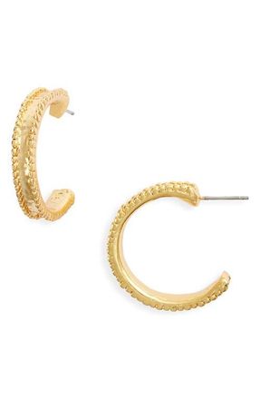 Karine Sultan Dotty Hoop Earrings in Gold at Nordstrom