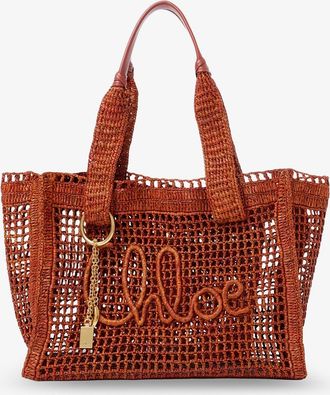Chlo&eacute; Borsa a spalla East-West Summer Banana in rafia - CHLOE - gender_Woman