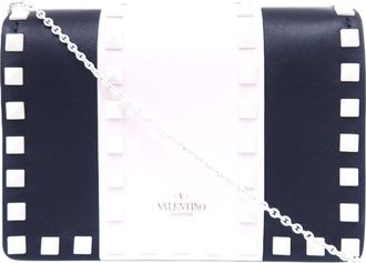 Valentino Pre-owned Valentino Smooth Calfskin Colorblock Free Rockstud Spike Crossbody Ladies JKIW5CN9QG9RHMB7