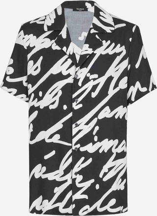 Balmain Twill Print Shirt
