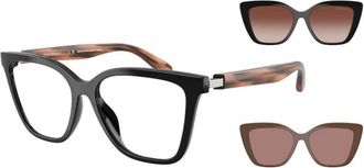 Emporio Armani Authentieke Bril met Topkwaliteit - Dames - Brillen - Zwart - 52 MM - Accessoires