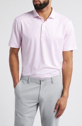 Johnnie-O Hex Geo Print PREP-FORMANCE Golf Polo in Porto Pink at Nordstrom, Size X-Large