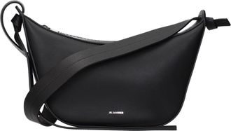 Jil Sander Black Leather Shoulder Womens Bag