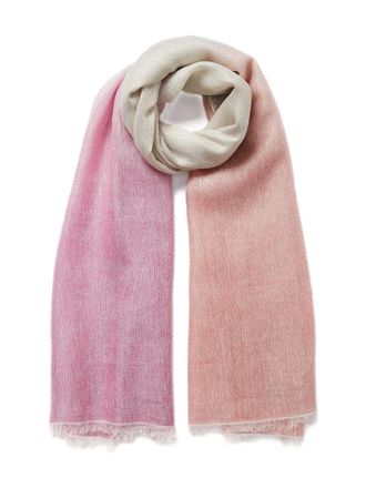 Jane Carr ombre-effect scarf - women - Cashmere/Linen/Flax/Lurex - One Size - Pink