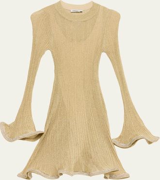 SIMKHAI Zelda Embellished Knit Mini Dress